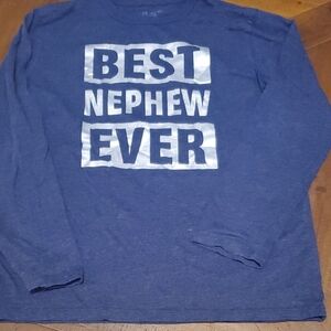 Place Blue 'Best Nephew Ever' Long Sleeve Tee